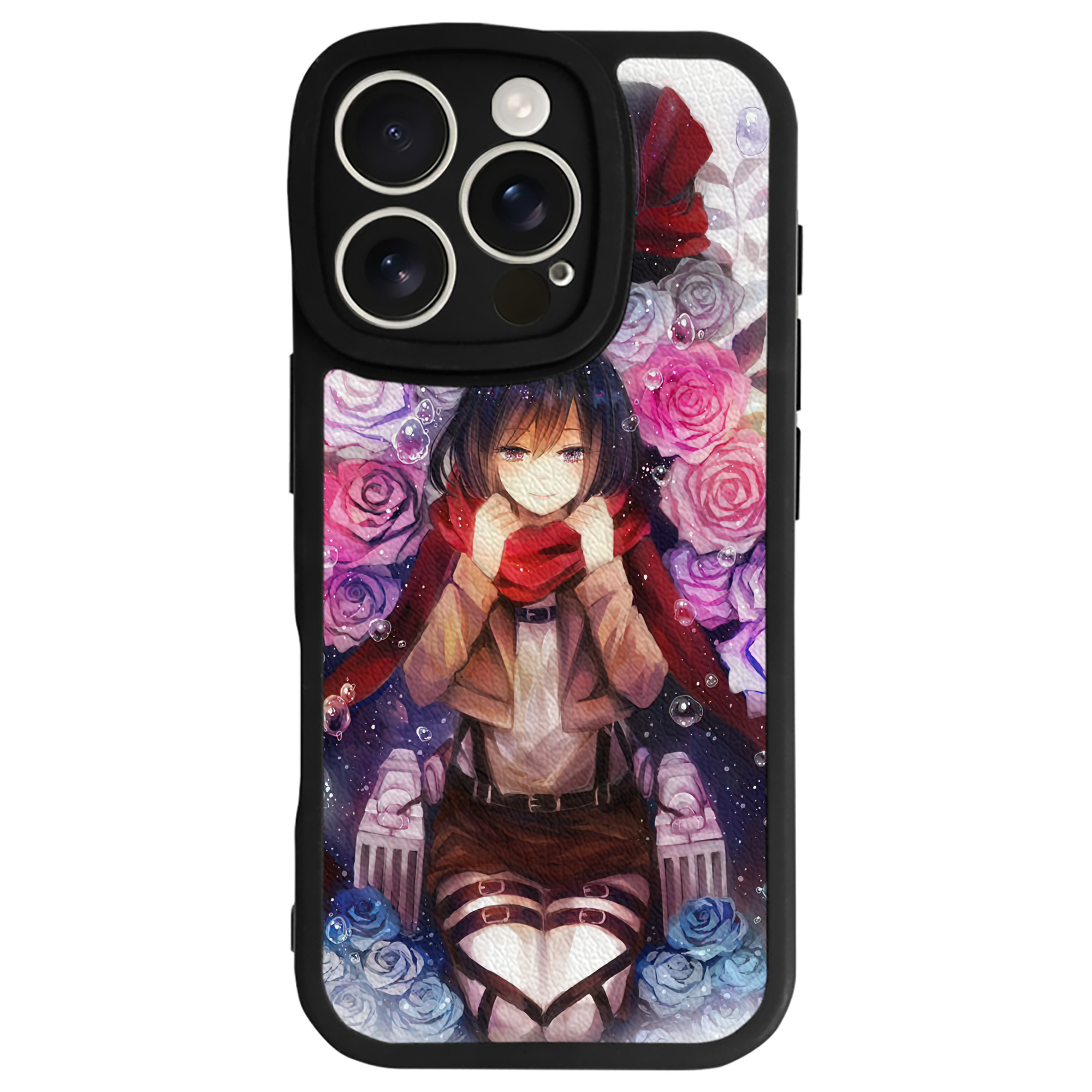 （画像用） 進撃の巨人 Attack on Titan 【iPhone 16シリーズ対応】シリコンスマホケース（レザー調） 材質：シリコン